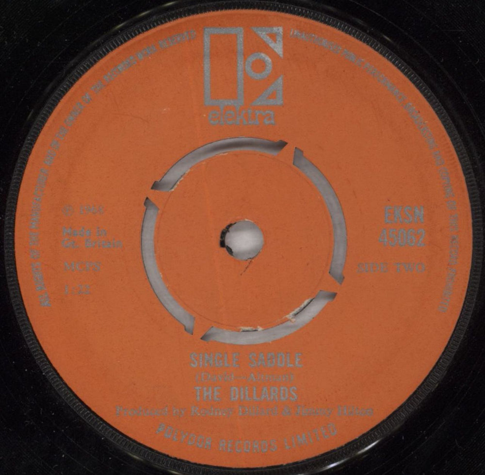 The Dillards She Sang Hymns Out Of Tune UK 7" vinyl single (7 inch record / 45) DIZ07SH826045