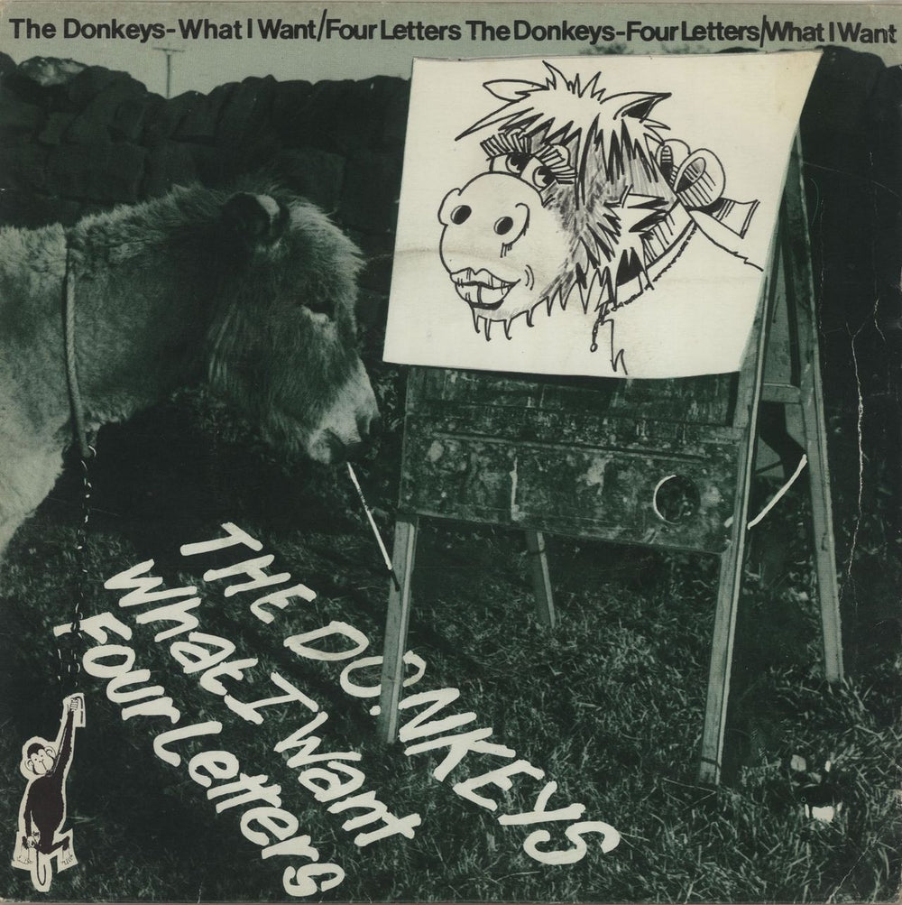 The Donkeys What I Want / Four Letters - 2nd UK 7" vinyl single (7 inch record / 45) DM.R.431