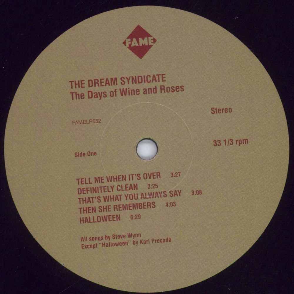 The Dream Syndicate The Days Of Wine And Roses - RSD 2019 UK vinyl LP album (LP record) DSYLPTH829462