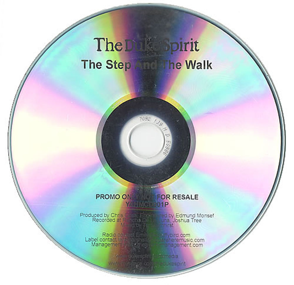 The Duke Spirit The Step And The Walk UK Promo CD-R acetate YAHMCD001P