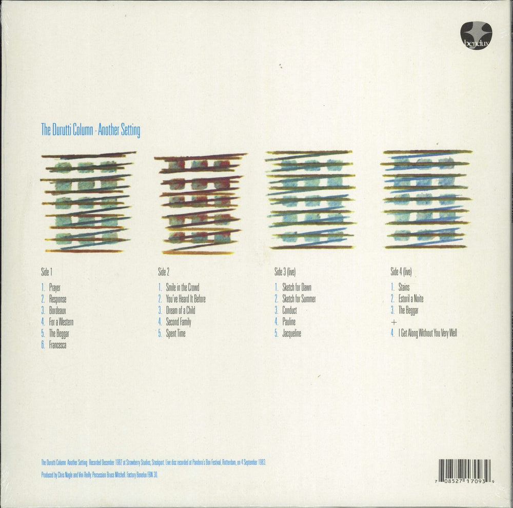 The Durutti Column Another Setting - Blue & Green Vinyl - Sealed UK 2-LP vinyl record set (Double LP Album)