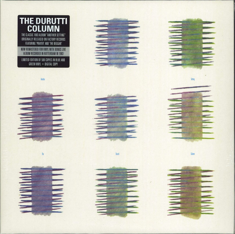 The Durutti Column Another Setting - Blue & Green Vinyl - Sealed UK 2-LP vinyl record set (Double LP Album) FBN30