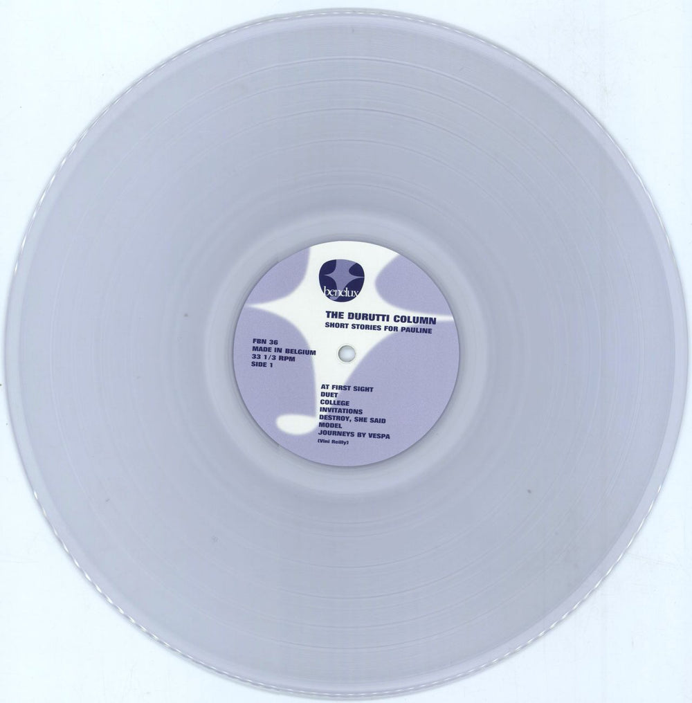 The Durutti Column Short Stories For Pauline - RSD17 - Clear Vinyl UK vinyl LP album (LP record) DTILPSH704885