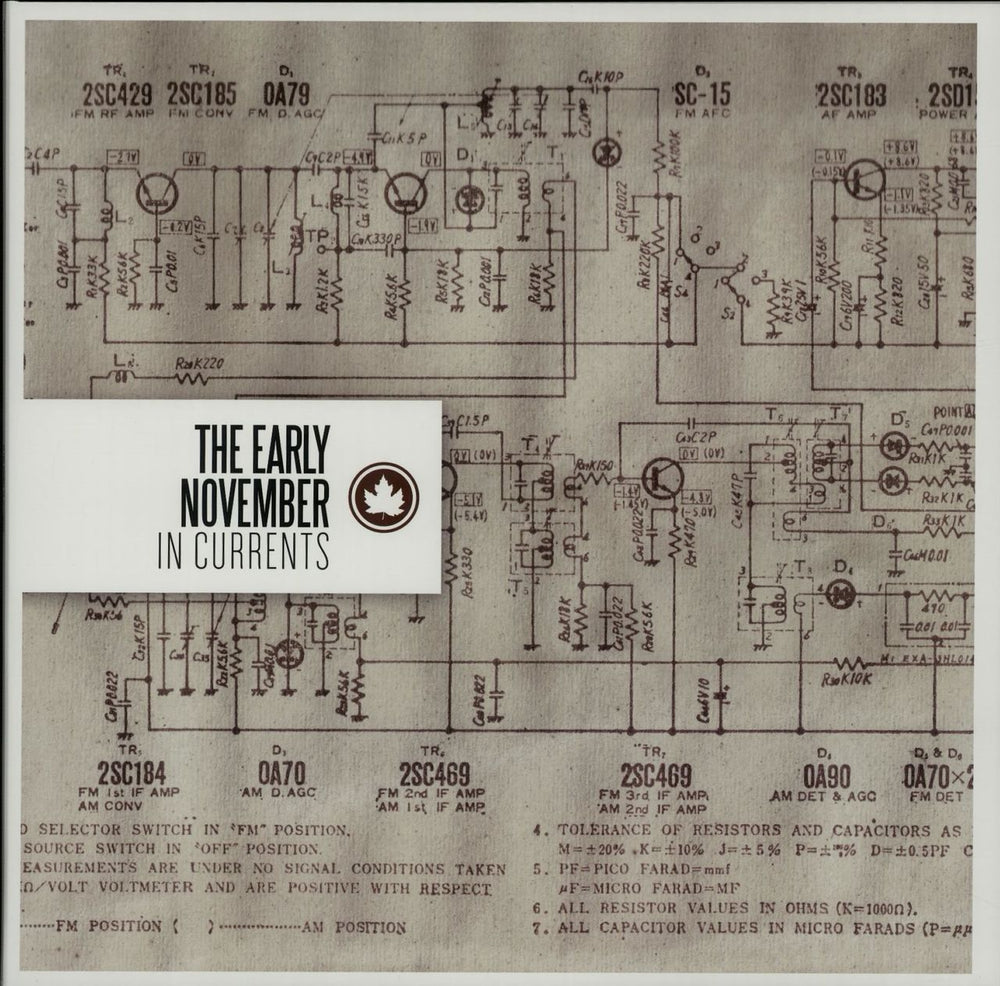 The Early November In Currents - White Vinyl US vinyl LP album (LP record) RISE164-1