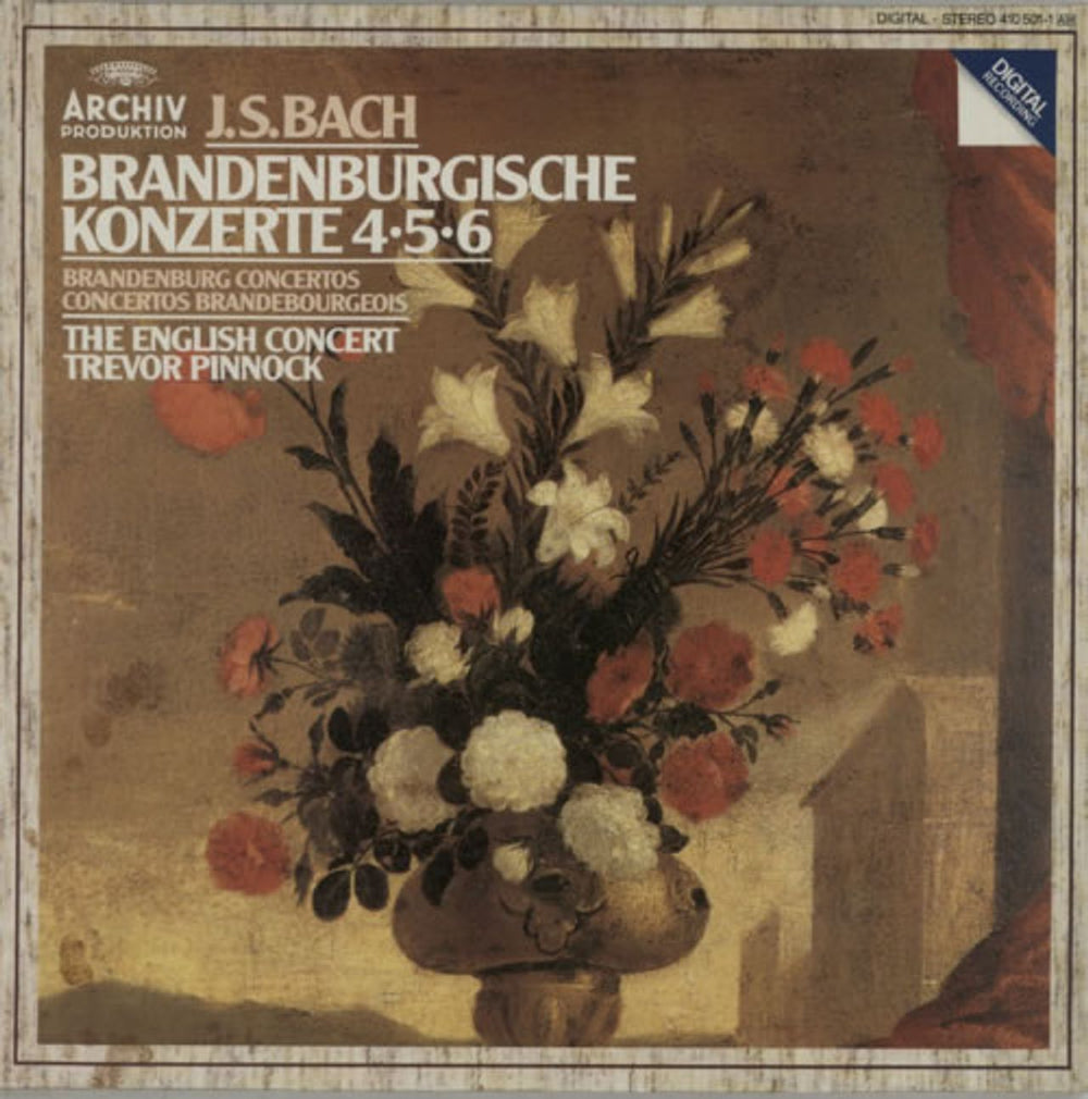 The English Concert Bach: Brandenburgische Konzerte Nos. 4, 5 & 6 German vinyl LP album (LP record) 410501-1