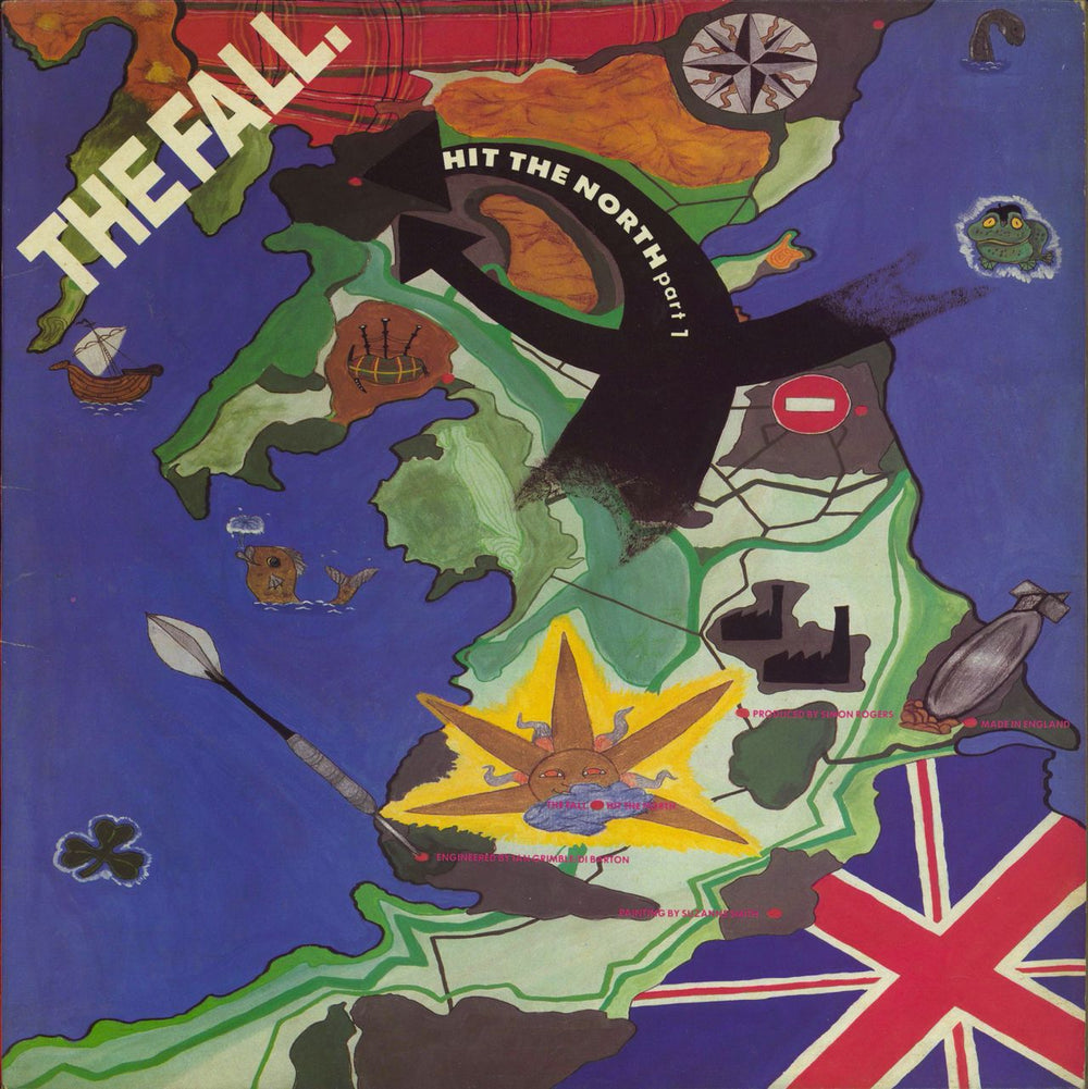 The Fall Hit The North UK 12" vinyl single (12 inch record / Maxi-single) BEG200T