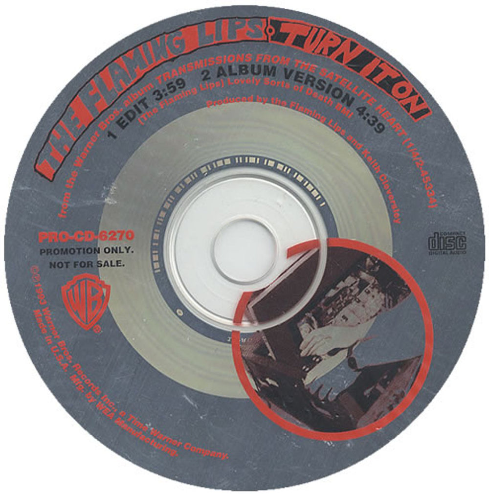 The Flaming Lips Turn It On US Promo CD single (CD5 / 5") PRO-CD-6270