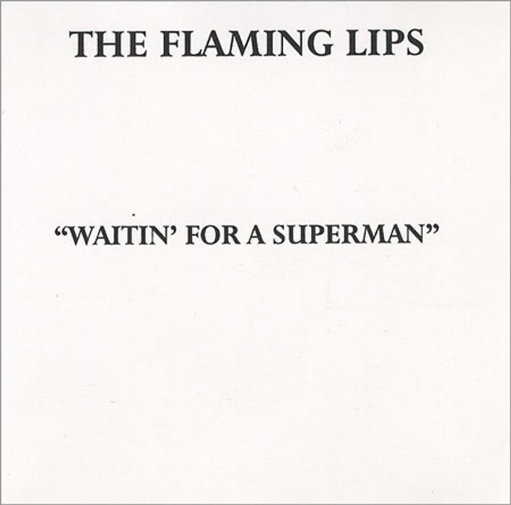 The Flaming Lips Waitin' For A Superman US Promo CD single (CD5 / 5") LIPS70