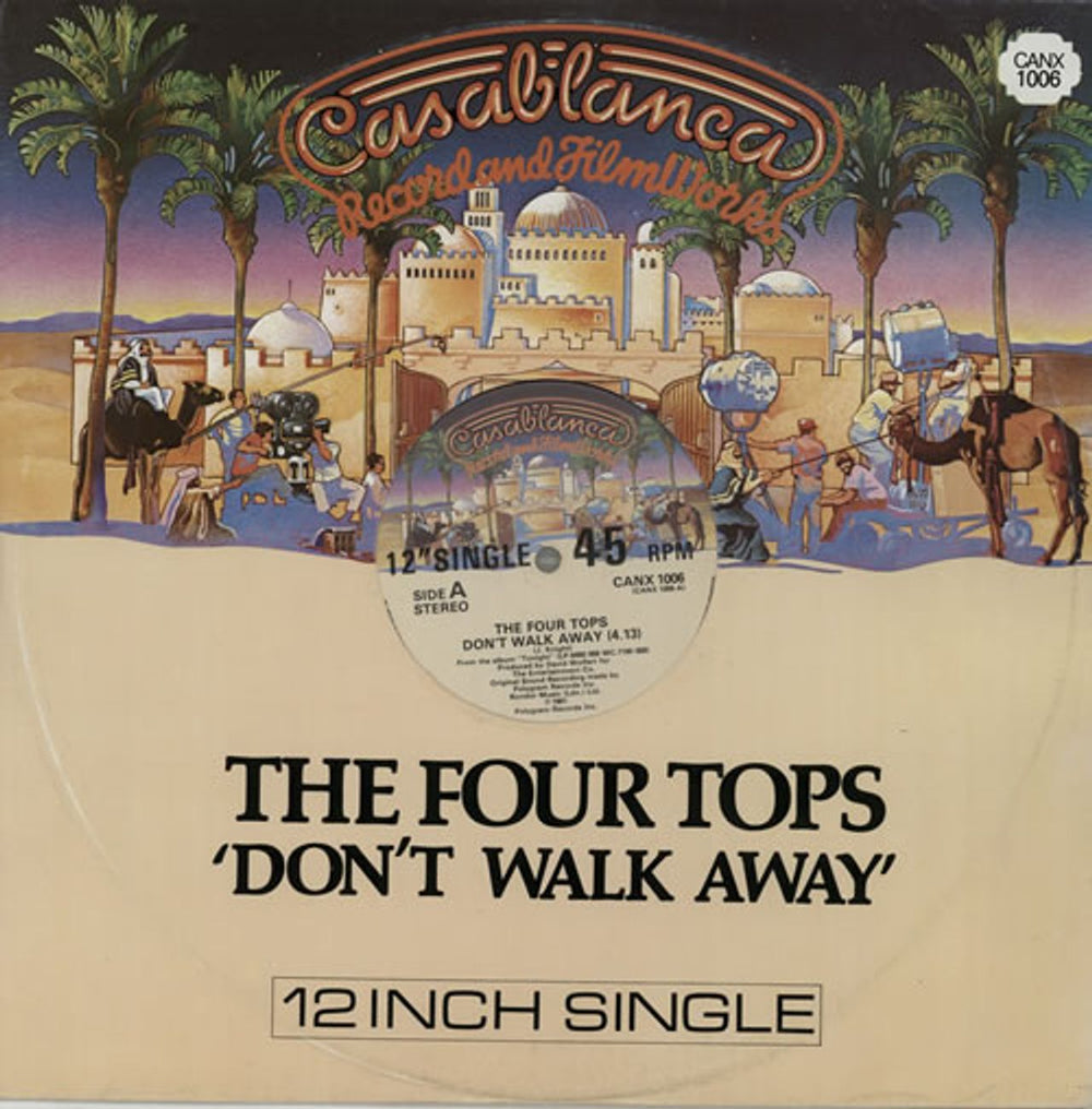 The Four Tops Don't Walk Away UK 12" vinyl single (12 inch record / Maxi-single) CANX1006