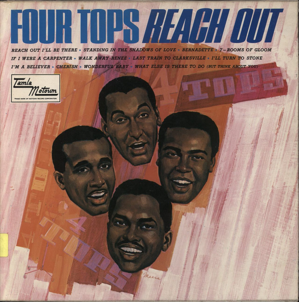 The Four Tops Reach Out  UK vinyl LP album (LP record) STML11056