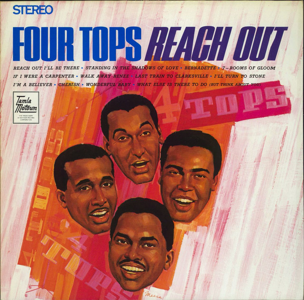 The Four Tops Reach Out UK vinyl LP album (LP record) WL72067