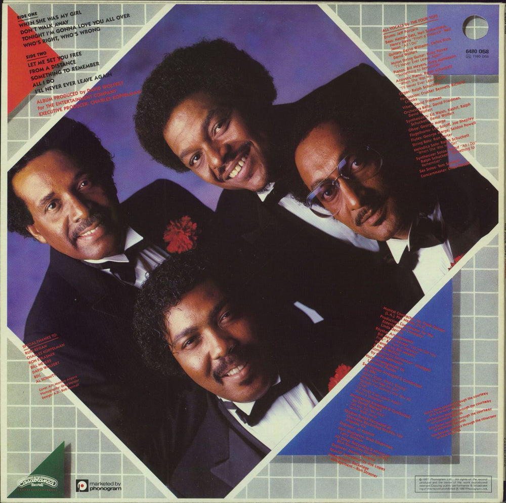 The Four Tops Tonight! - hype sticker UK vinyl LP album (LP record)