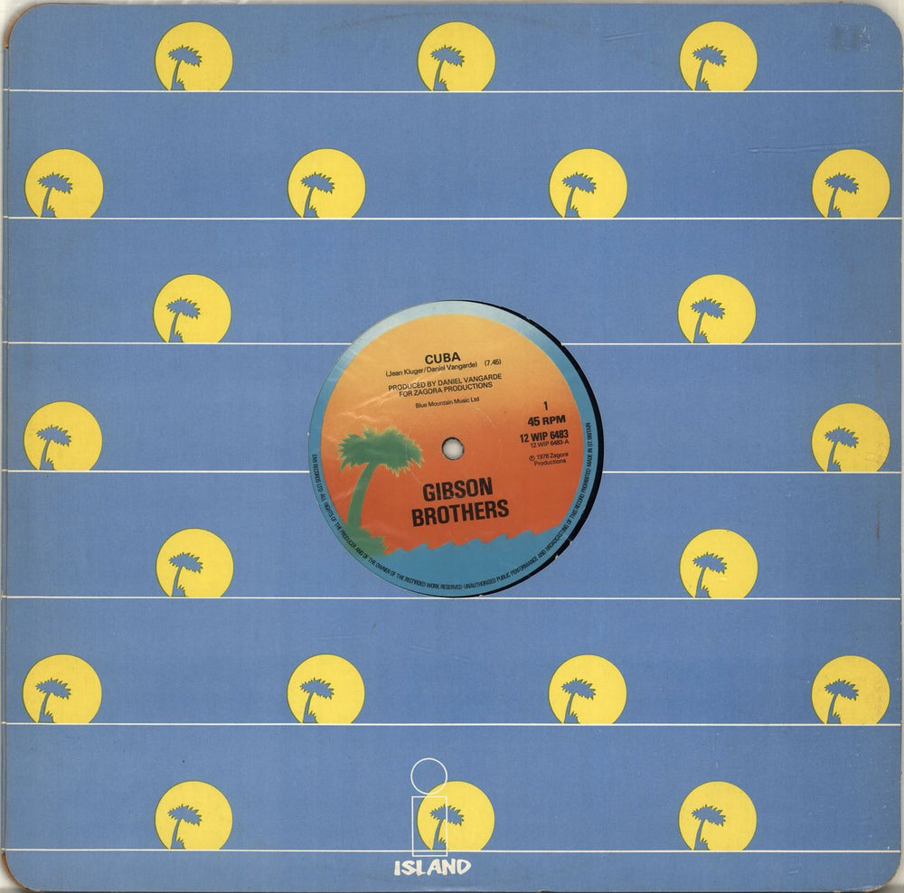 The Gibson Brothers Cuba UK 12" vinyl single (12 inch record / Maxi-single) 12WIP6483