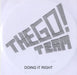 The Go! Team Doing It Right UK Promo CD-R acetate CD-R