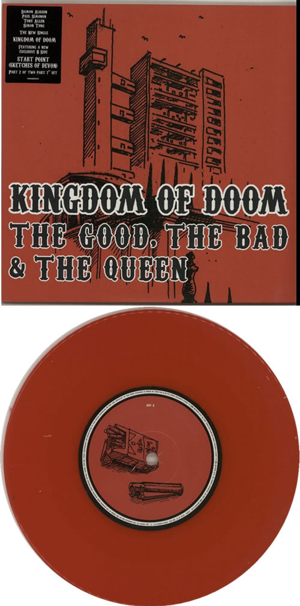 The Good, The Bad And The Queen Kingdom Of Doom - Parts 1 & 2 UK 7" vinyl single (7 inch record / 45) TUQ07KI625436