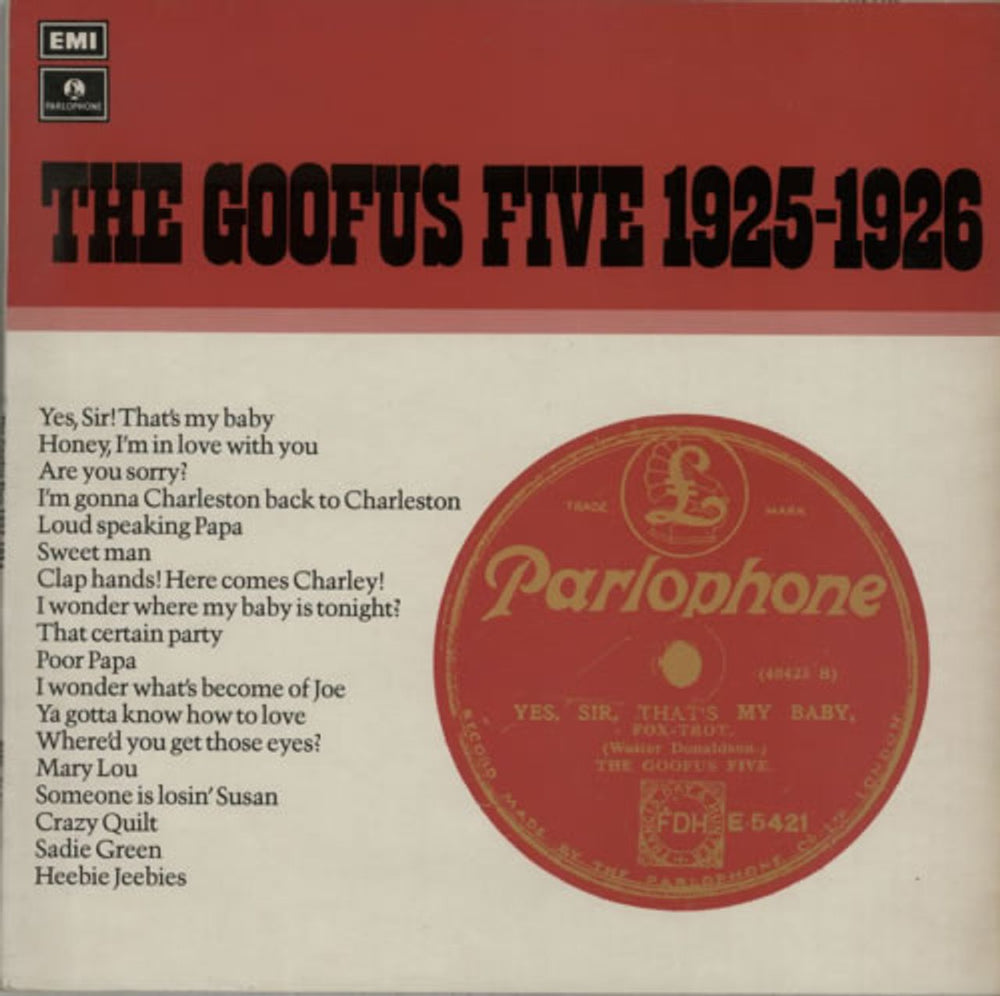 The Goofus Five The Goofus Five 1925-1926 UK vinyl LP album (LP record) PMC7183