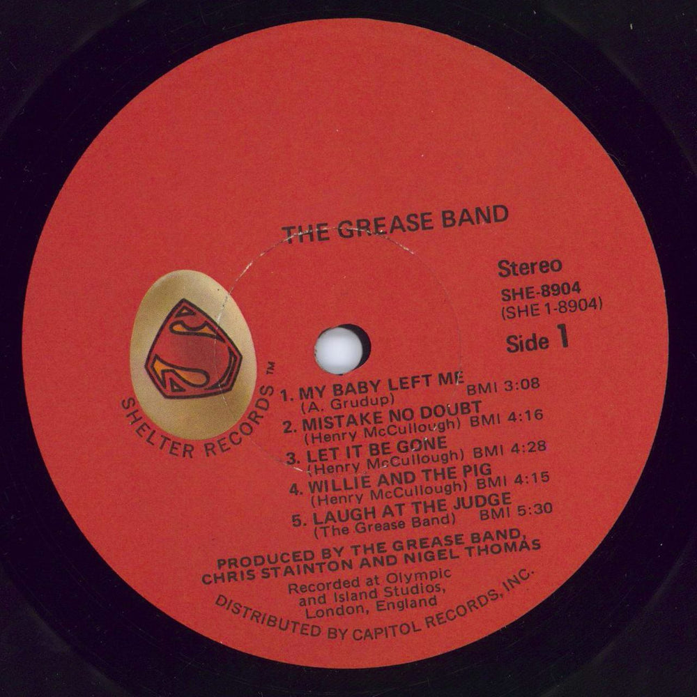 The Grease Band The Grease Band US vinyl LP album (LP record) G/BLPTH778183