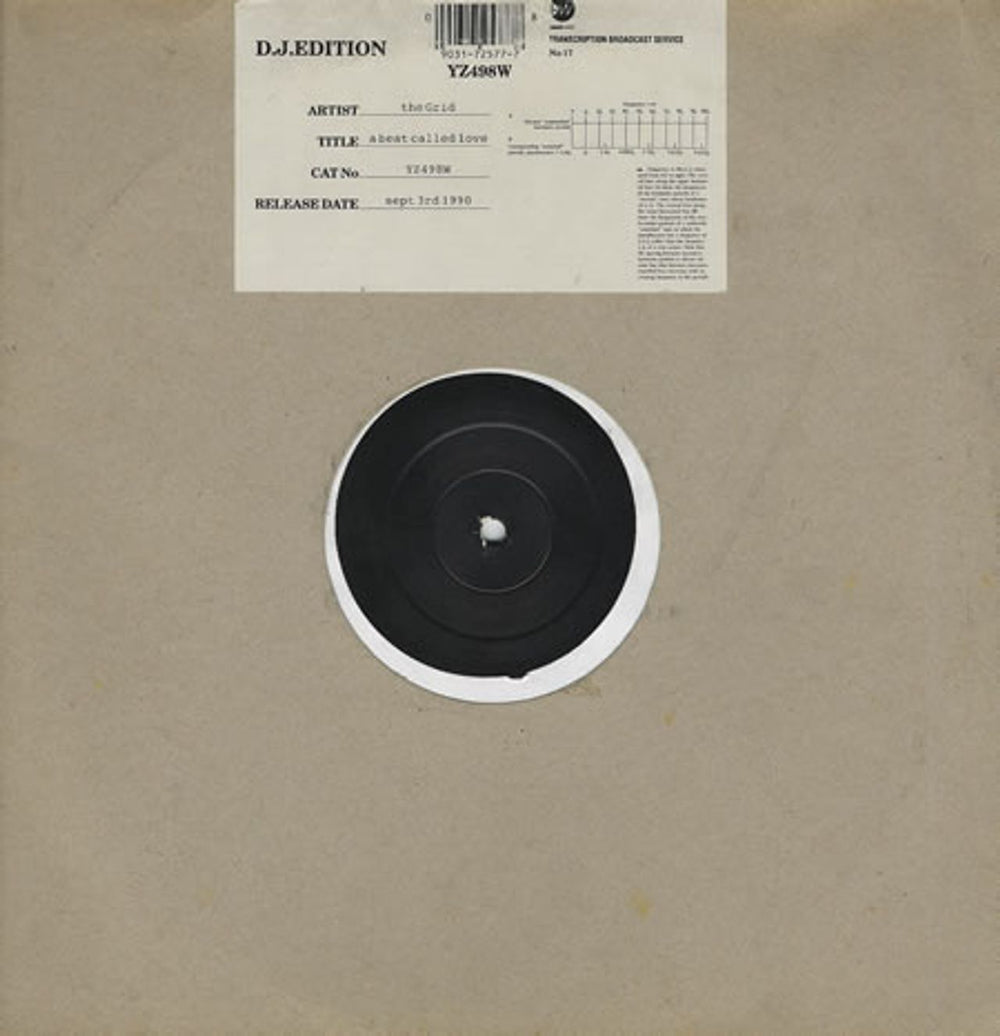 The Grid A Beat Called Love - Mock Test Pressing UK 12" vinyl single (12 inch record / Maxi-single) GRI12AB19763