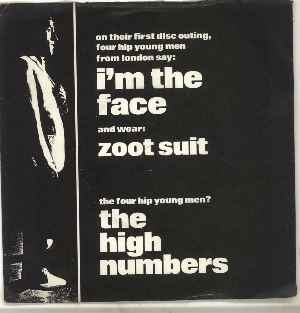 The High Numbers I'm The Face + Sleeve UK 7" vinyl single (7 inch record / 45) DOOR4