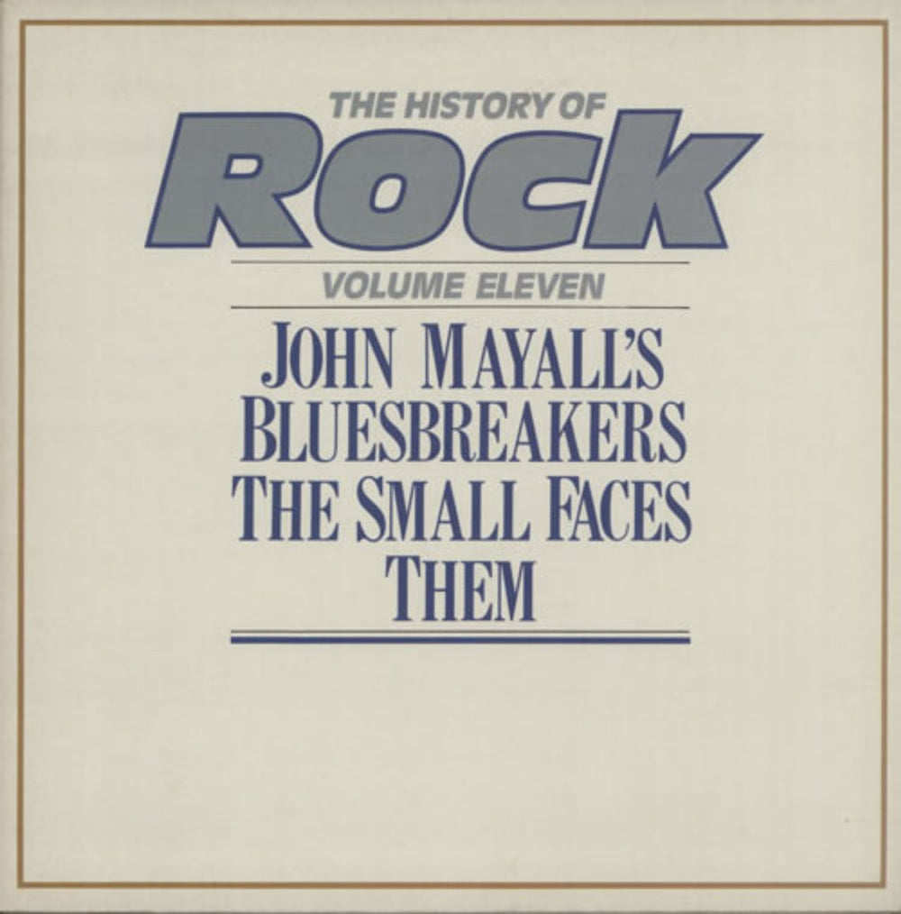 The History Of Rock The History Of Rock Volume Eleven UK vinyl LP album (LP record) HRL011