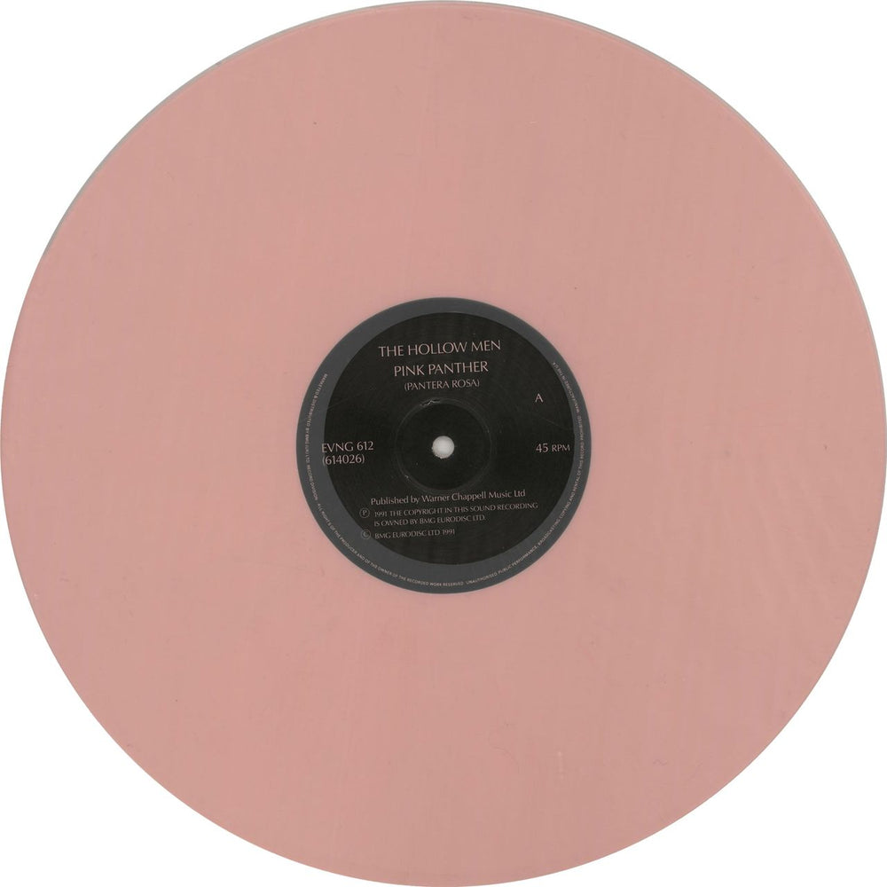 The Hollow Men Pink Panther - Pink Vinyl UK 12" vinyl single (12 inch record / Maxi-single) HO312PI652472