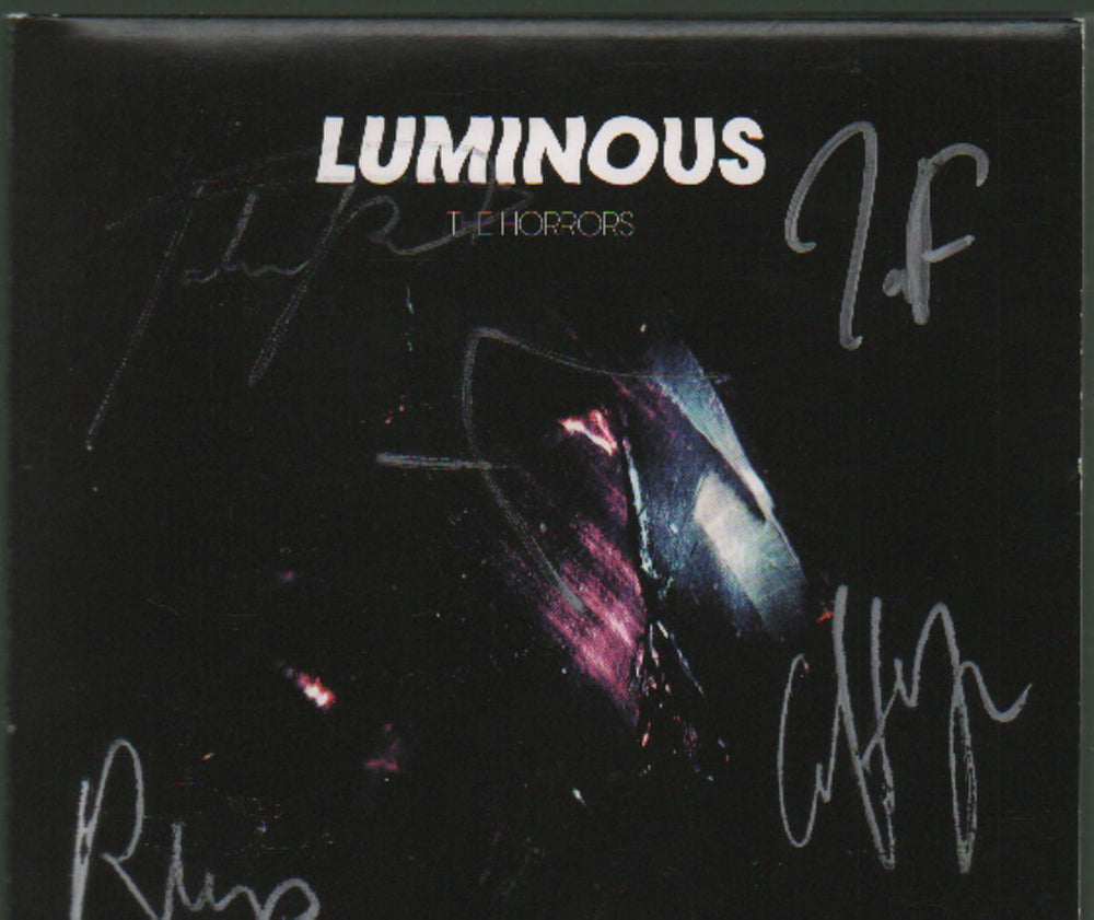 The Horrors Luminous - Fully Autographed UK CD album (CDLP) XLCD640