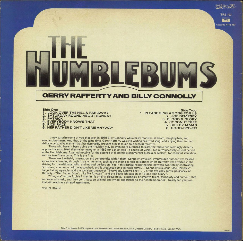 The Humblebums The Humblebums UK vinyl LP album (LP record)