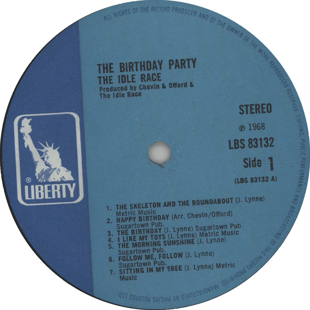 The Idle Race The Birthday Party - Stereo UK vinyl LP album (LP record)