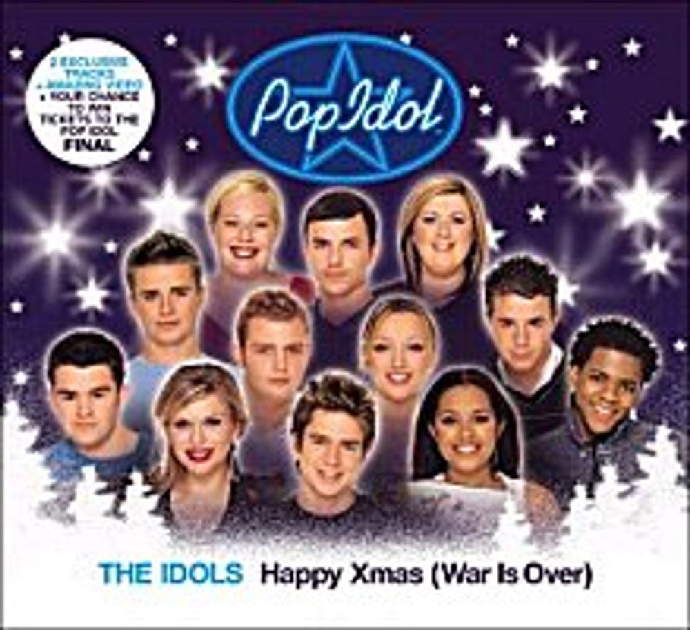 The Idols (TV) Happy Xmas [War Is Over] UK CD single (CD5 / 5") 82876583822