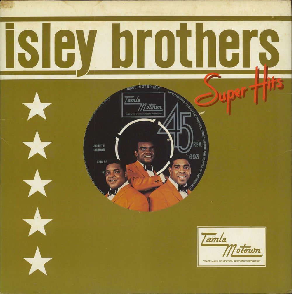 The Isley Brothers Super Hits UK vinyl LP album (LP record) STMA8024