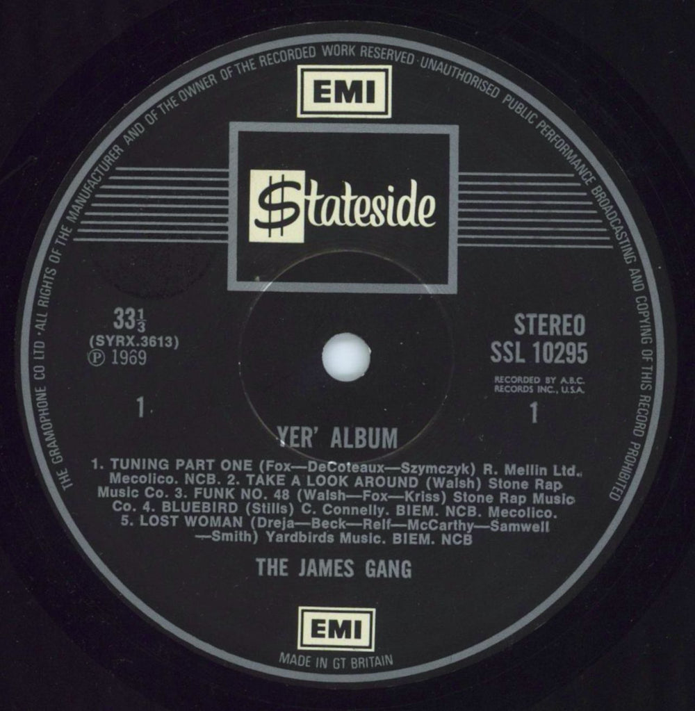 The James Gang Yer' Album - 2nd - EX UK vinyl LP album (LP record) JMGLPYE799708