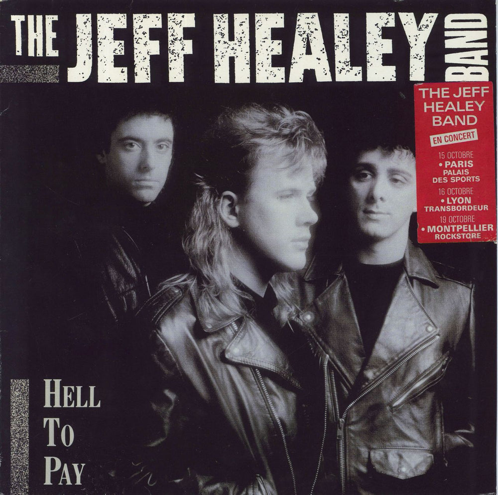 The Jeff Healey Band Hell To Pay - French sticker German vinyl LP album (LP record) 210815