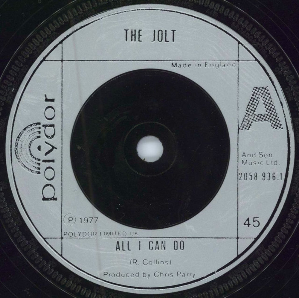 The Jolt You're Cold! + Sleeve - Silver inj UK 7" vinyl single (7 inch record / 45) OLT07YO783583