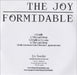 The Joy Formidable Cradle UK Promo CD single (CD5 / 5") WORK015