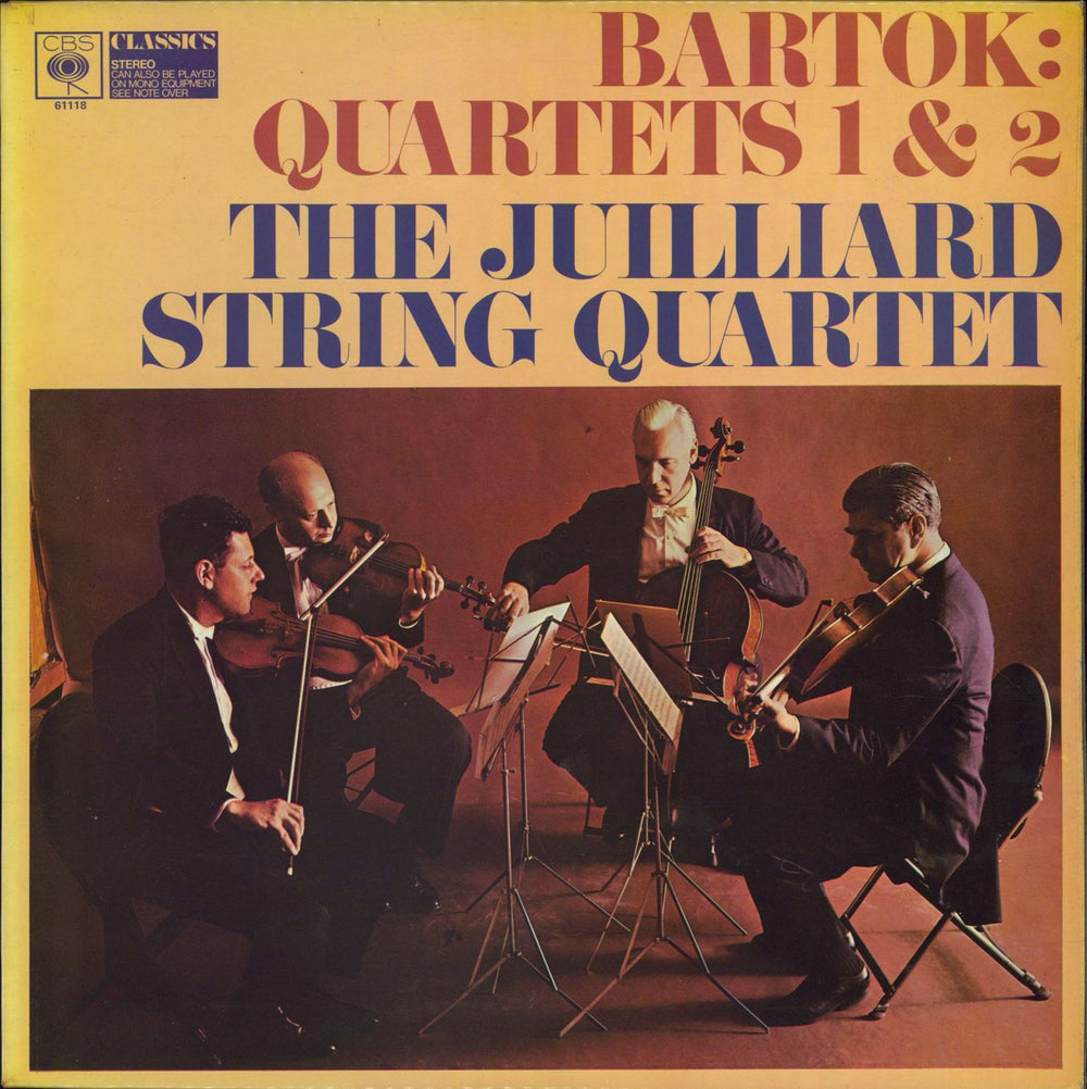 The Juilliard String Quartet Bartók: String Quartets Nos. 1 to 6 UK 3-LP vinyl record set (Triple LP Album) 61118/9/20