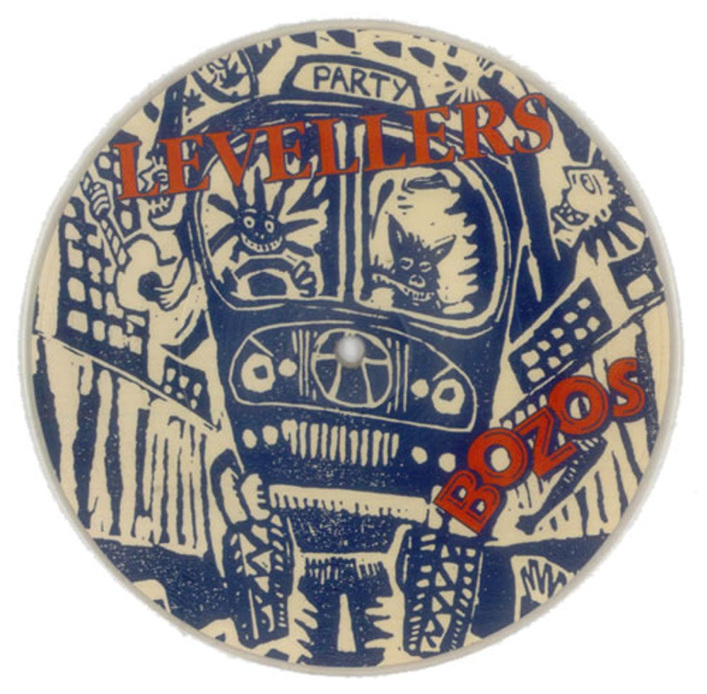 The Levellers Bozos UK 7" vinyl picture disc (7 inch picture disc single) WOK2096