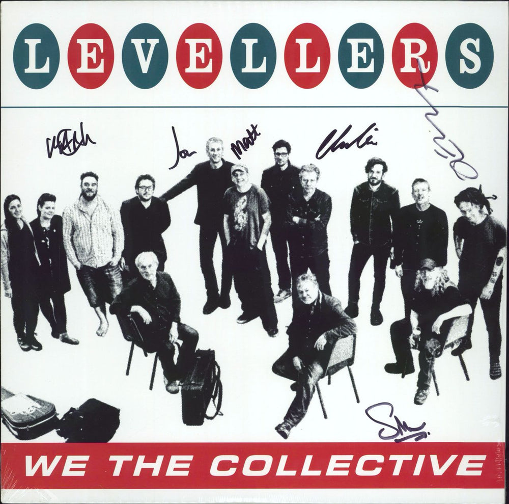 The Levellers We The Collective - Green Vinyl + Autographed - Sealed UK 2-LP vinyl record set (Double LP Album) OTFLP029F