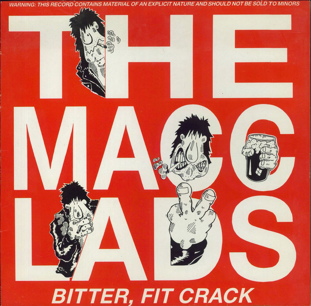 The Macc Lads Bitter, Fit Crack UK vinyl LP album (LP record) WKFMLP100