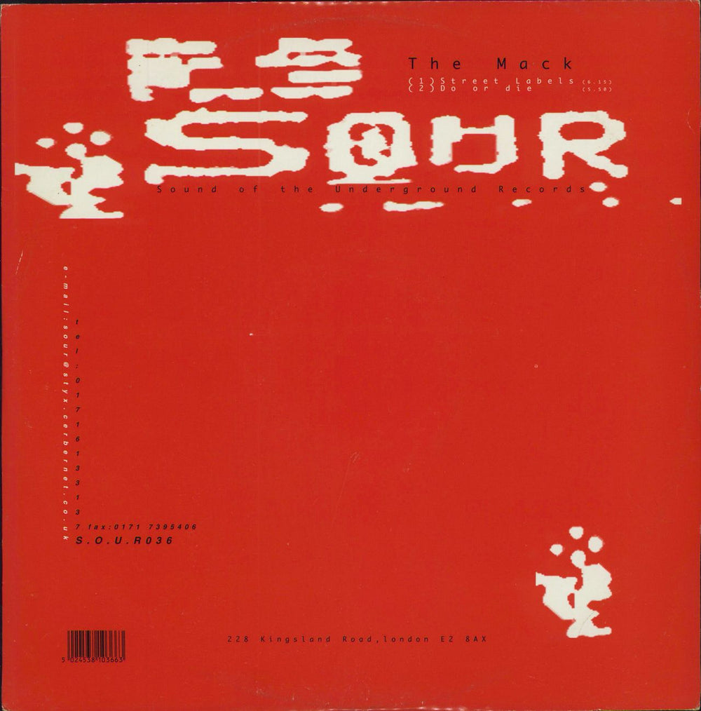 The Mack Street Labels UK 12" vinyl single (12 inch record / Maxi-single) SOUR036