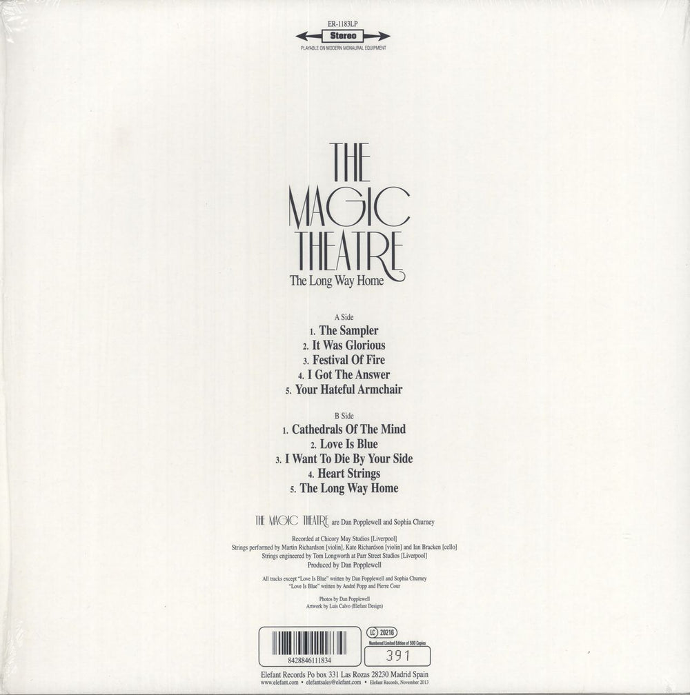 The Magic Theatre The Long Way Home - Blue Vinyl + Numbered Spanish vinyl LP album (LP record) 8428846111834