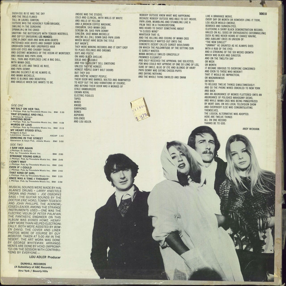 The Mama's And The Papa's The Mama's And The Papa's US vinyl LP album (LP record)