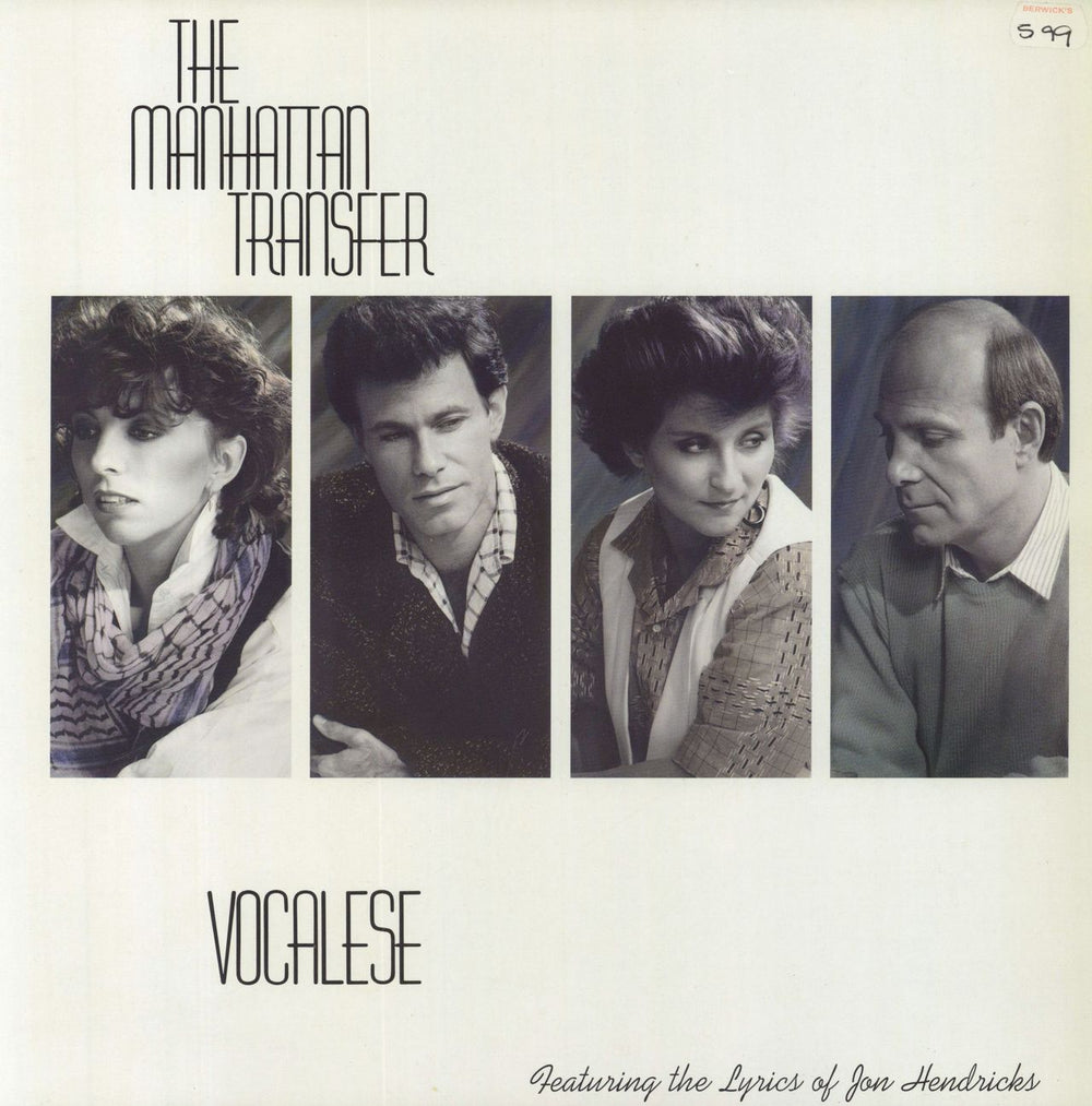 The Manhattan Transfer Vocalese German vinyl LP album (LP record) 781266-1