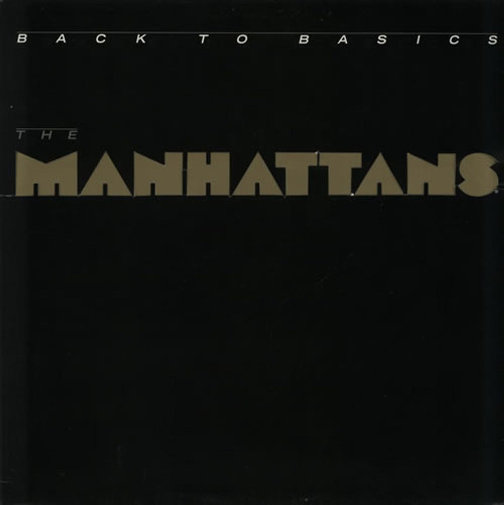 The Manhattans Back To Basics Dutch vinyl LP album (LP record) CBS4500631