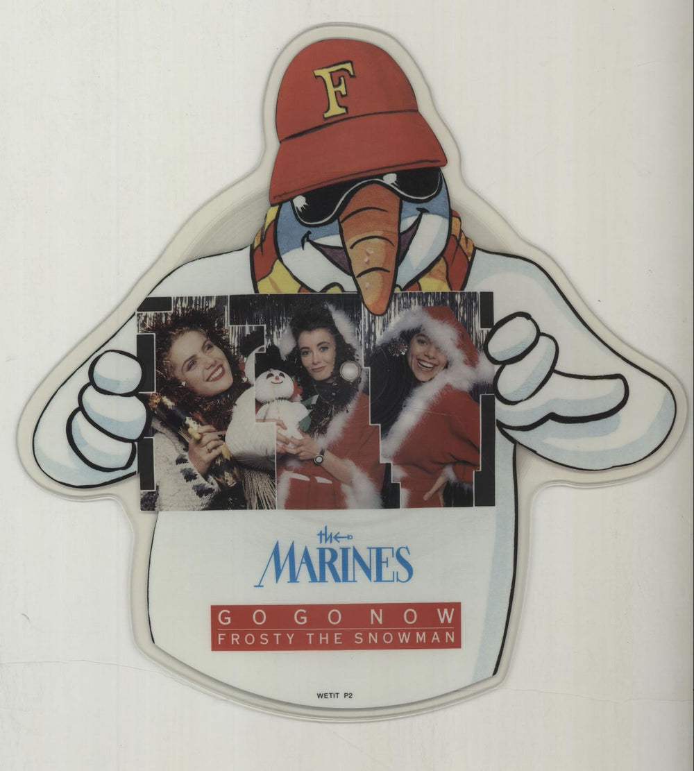 The Marines Go Go Now UK 7" vinyl picture disc (7 inch picture disc single) WETITP2