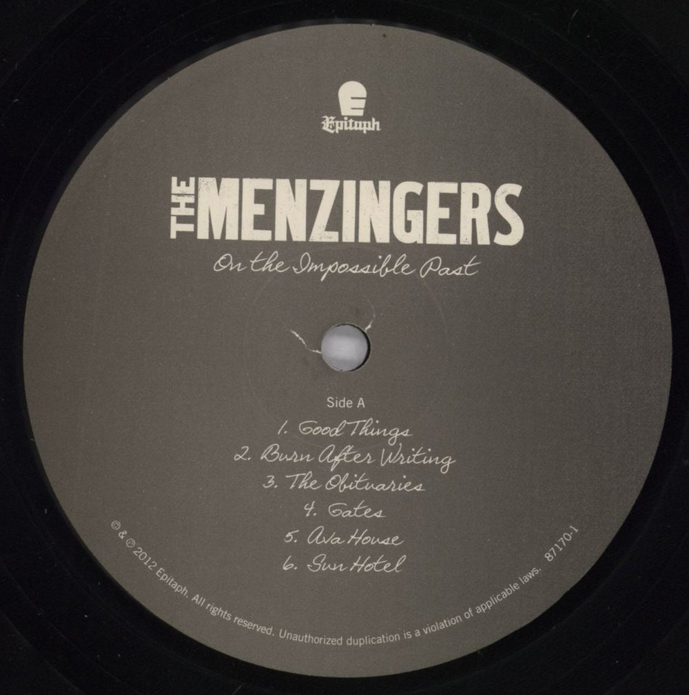 The Menzingers On The Impossible Past US vinyl LP album (LP record) 6T-LPON829250