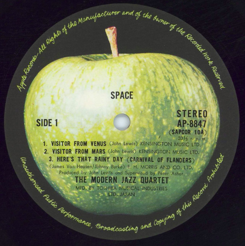 The Modern Jazz Quartet Space Japanese vinyl LP album (LP record) MJQLPSP578809