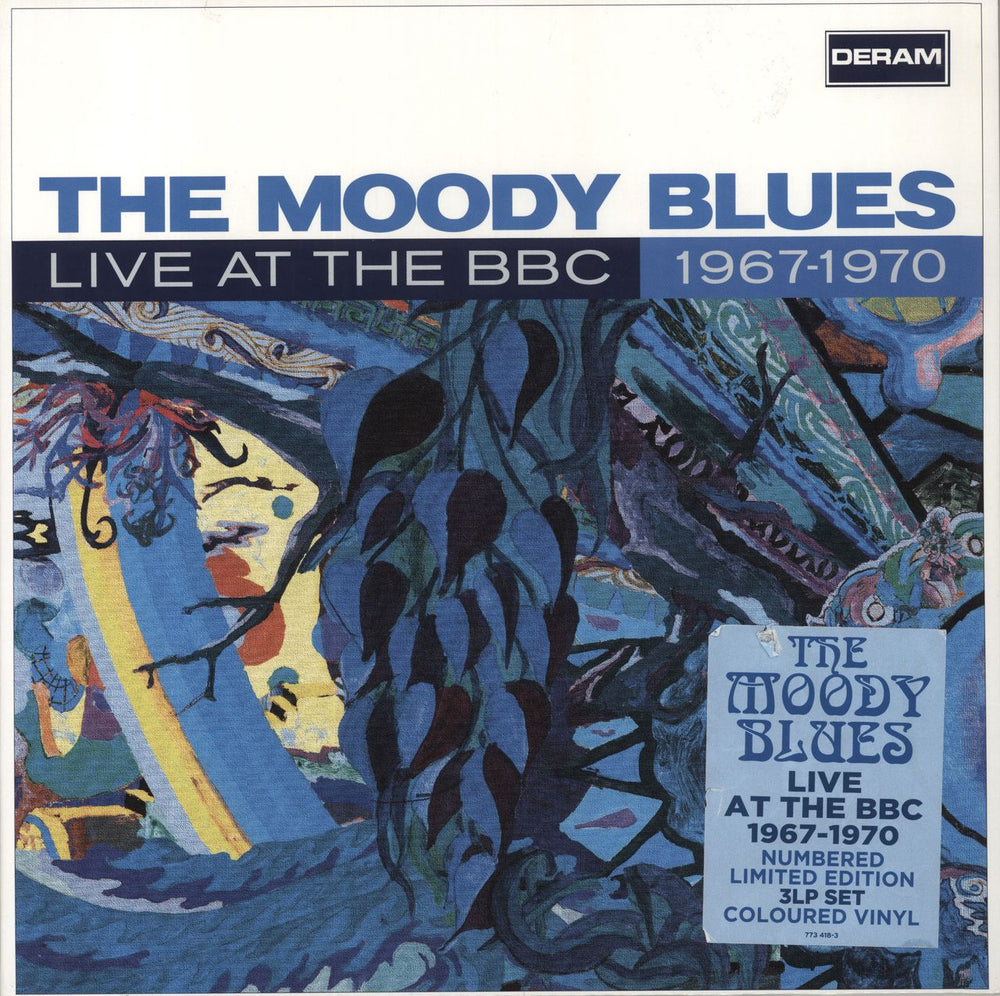 The Moody Blues Live At The BBC 1967-1970 UK 3-LP vinyl record set (Triple LP Album) 773418-3