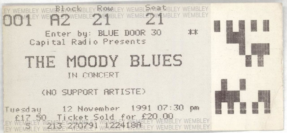 The Moody Blues Tour Of The Kingdoms + Ticket Stub UK tour programme MBLTRTO714680