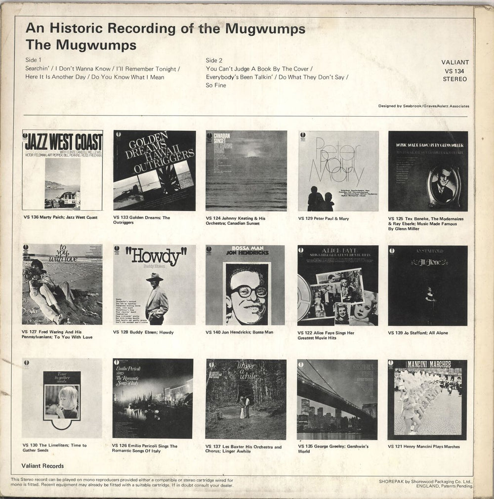 The Mugwumps An Historic Recording Of The Mugwumps UK vinyl LP album (LP record)