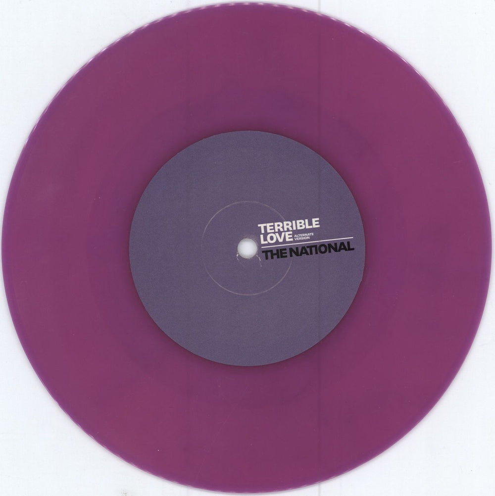 The National Terrible Love - Purple Vinyl UK 7" vinyl single (7 inch record / 45) TN307TE782047